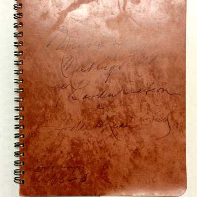 Notebook of Meeting Minutes of the Garden Club of the Adelphian Club, 1942-1946