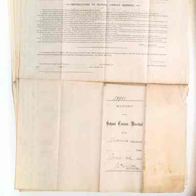 School Census Marshal's Report, West End (Longfellow) School, 1890