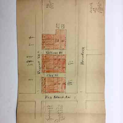 Subdivision Map of property in Boulevard District, c. 1890