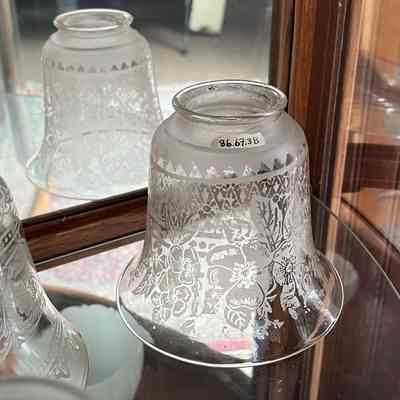 Bell Shaped electric light shades from 3015 San Jose Ave, c. 1904