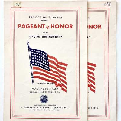 Programs 'Pageant of Honor', Wasington Park, 1950