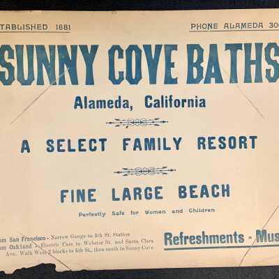 Sunny Cove Advertising placards, c.1912