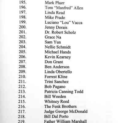 Table of Contents, Vol II, p.6