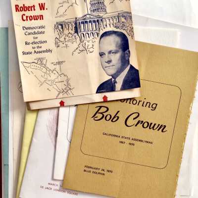 Publications about life and death of Robert W. Crown, c. 1959-1970