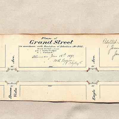 Plan for Grand Street between Pacific and Clement, 1892