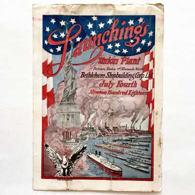 Program Launching Alameda Works, Bethlehem Shipbuilding Corp. Ltd., 1918