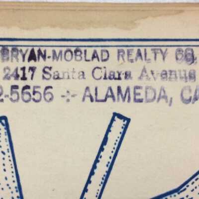 Bryan-Moblad Realty Co. stamp
