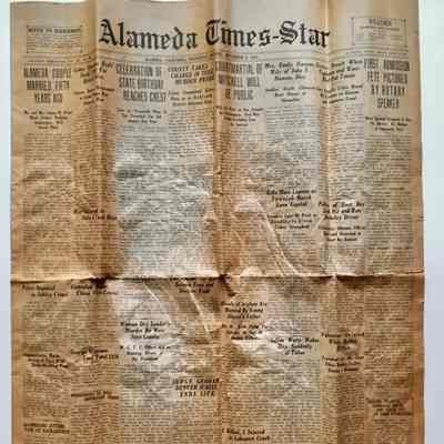 Article about the Wood family in 1925 edition of Times-Star