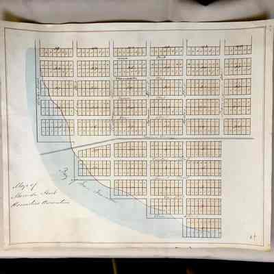 Map of Alameda Point Homestead Association, c. 1870s