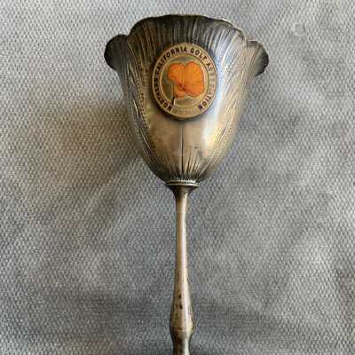 Poppy-shaped trophy won by Earl Fry Sr., 1931