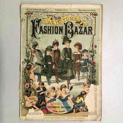 February 1885 Edition of the "New York Fashion Bazaar" of the Knox family, 1885