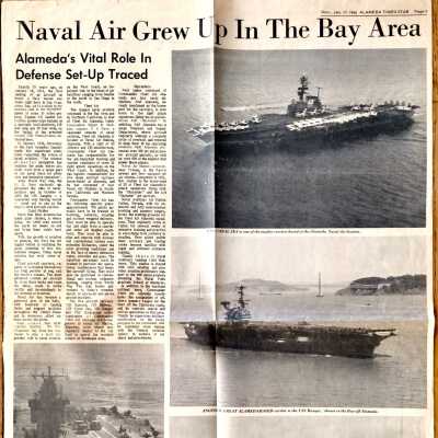 Newspaper Clipping 'Naval Air Grew Up in the Bay Area', 1966