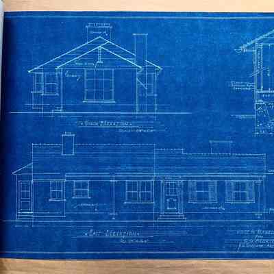 Blueprints of 232 Santa Clara Ave, c. 1939