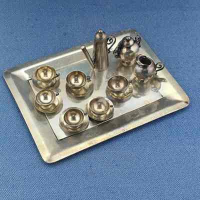 Miniature silver tea set from Mexico of Anne Macdonald