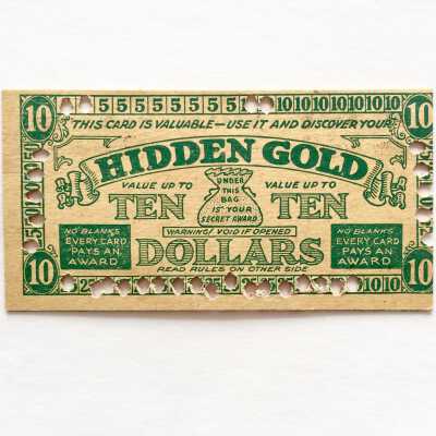 Promotional ticket from the Alameda Drug Company, c. 1920s