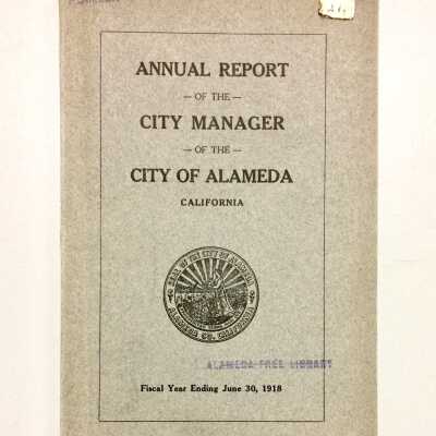 Annual report of the City Manager, 1918
