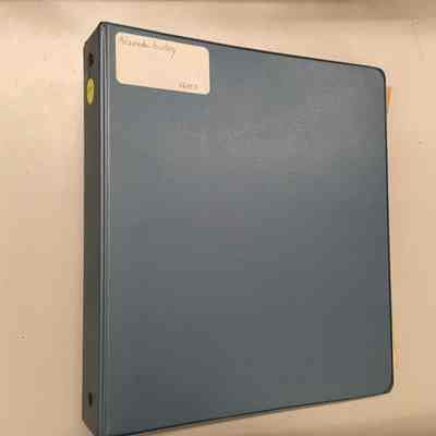 Binder with excerpts of the WPA History, including of Cottage Baths, c. 1940s