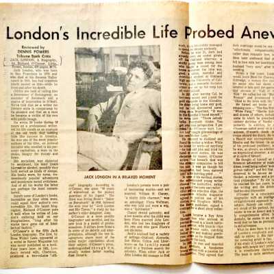 Clipping book review 'London's Incredible Life Probed Anew', 1964