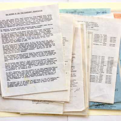 Documents about the Old Alamedans, 1970s-1980s