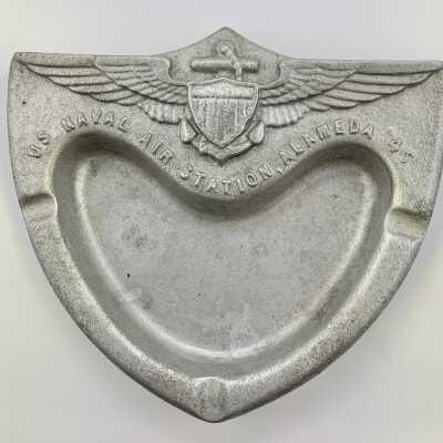 Ashtray made by shop 674, NAS, US Navy Aeronautical Division, 1945