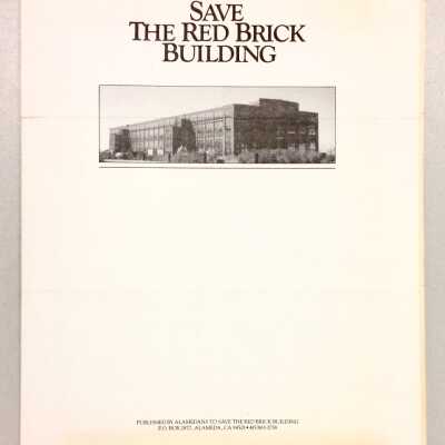 Booklet about the Bethlehem Steel Co. 'Red Brick' building, c. 1980s