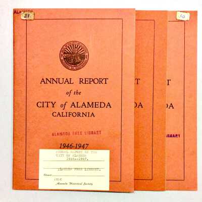Copies of 'Annual Report of the City of Alameda', 1946-1947