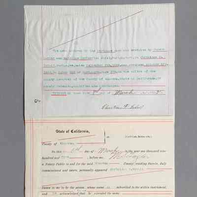 Satisfaction of Mortgage Certificate with Joseph and Mathilda Lorber, 1905