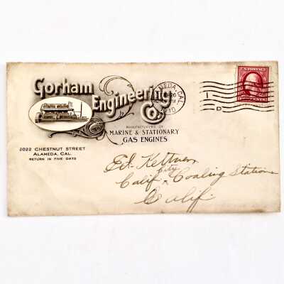 Envelope from the Gorham Engineering Company, 1910