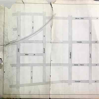 Map of opening of Lincoln Ave East of Versailles Ave, 1877