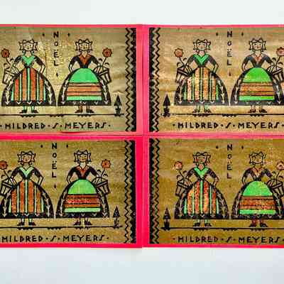 Christmas Cards created by Mildred S. Meyers, c. 1930s