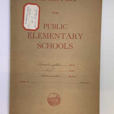 State School Register for Public Elementary Schools, 1921-1922