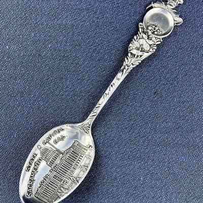 Sacramento souvenir teaspoon of the Meyers family, c. 1900