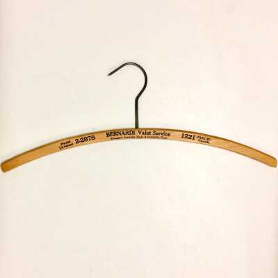 Hanger advertising Bernardi’s Vslet Service, prior to 1970