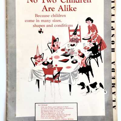 Pamphlet 'No two children are alike' about Alameda Hospital, prior 1965