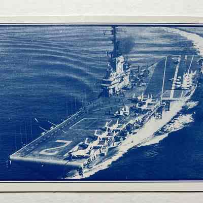 Postcard of pre-1970 CVA-12, USS Hornet, c. 1996