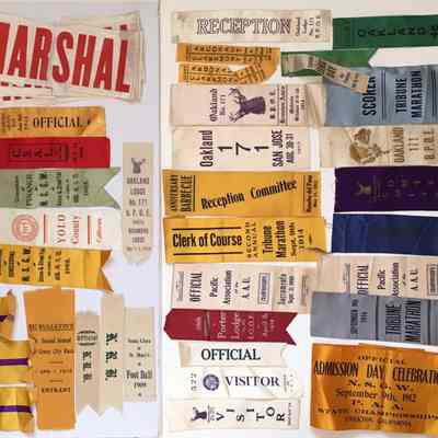 Commemorative and trophy ribbons of Otto Rittler, 1905-1916