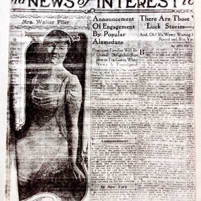 Clipping about engagement of Lucy Stander and George H. Mastick, Jr., 1917