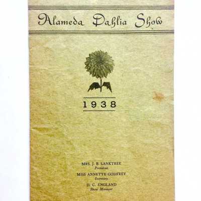 Program Alameda Dahlia Show, 1938
