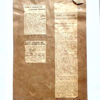 Newspaper Clippings about members of the Mulcahy family, 1916