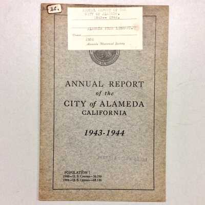 'Annual Report of the City of Alameda', 1943-1944