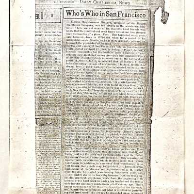 Clipping about Samuel Montgomerie Haslett, 1927