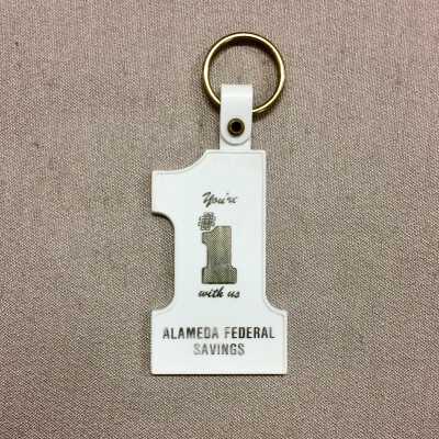 Alameda Federal Savings keychain, prior to 1982