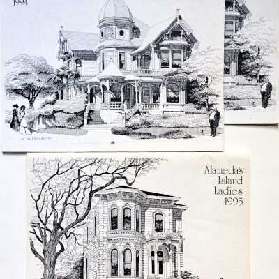 Calendars with drawings by Thomas R. Hickman, 1994, 1995