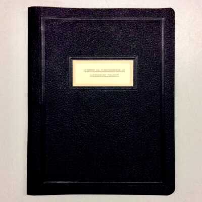 Report 'Opinion Re construction of South Shore project', 1953