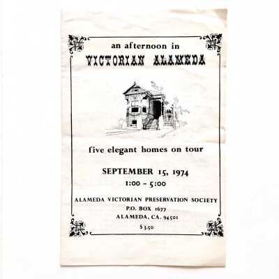 Pamphlet for the AVPS Home Tour, 1974