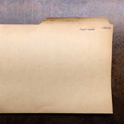 Folder with a list of fees for City Services, 1918-1919