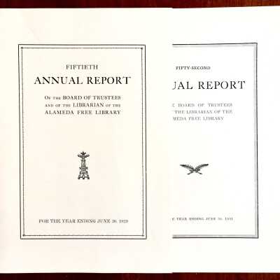 15th Annual Report of Board of Trustees, Alameda Free Library, 1929