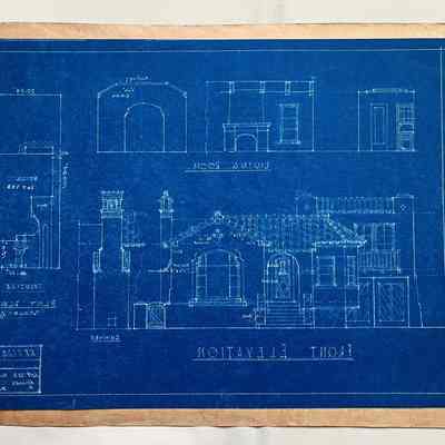 Blueprints for a house for 2936 Fernside, 1920s