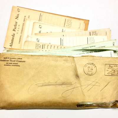 American Trust Company Cancelled checks, NSGW Parlor 47, 1940