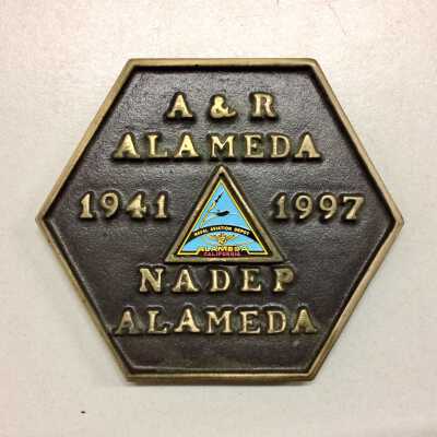 Paperweight award from the Naval Aviation Rework Facility, 1997